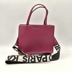 Karl Lagerfeld Paris Maybelle Small Crossbody Bag/Satchel Pink